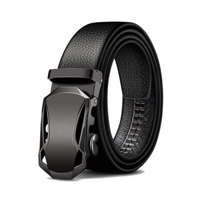 Mens Waist Belt Men Belts Leather Man For Jeans Black Male