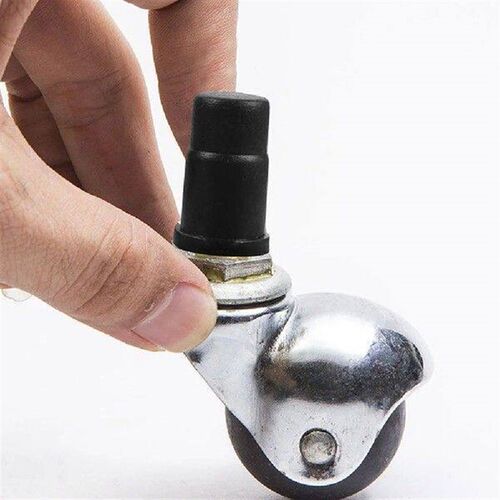 35 Pcs Caster Rubber Cap Mounting for Stem Ring Socket