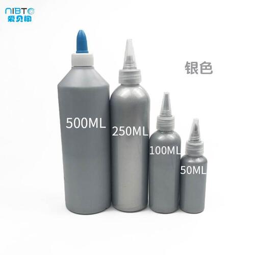 500 ml bottle of metallic acrylic paint gold silver bronze