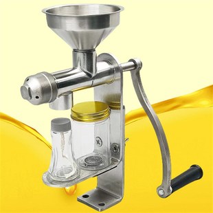 不锈钢榨油机家用小型榨油机炸油压窄花生香油机手动型扎油机机器