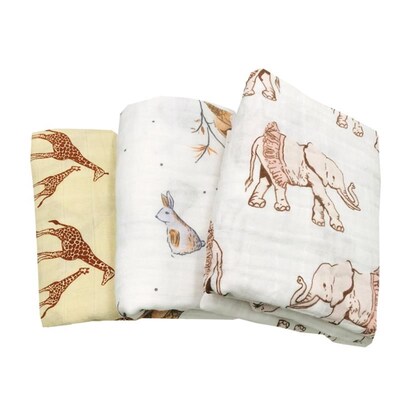 Muslin Baby Blanket 100% Cotton Swaddle Wrap For Newborn Bet