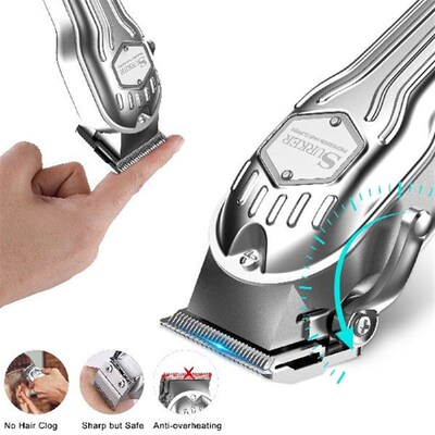 SURKER Clipper SelfCut Personal Haircutting Kit Silver