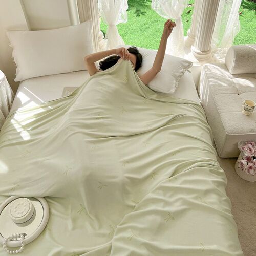 Bamboo Fiber Blanket Towel Summer Cool Quilt Bed Cover Duvet
