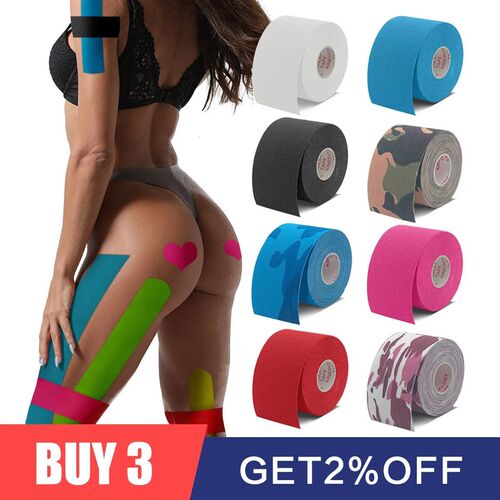 5 Size Kinesiology Tape Muscle Bandage Sports Cotton Elastic
