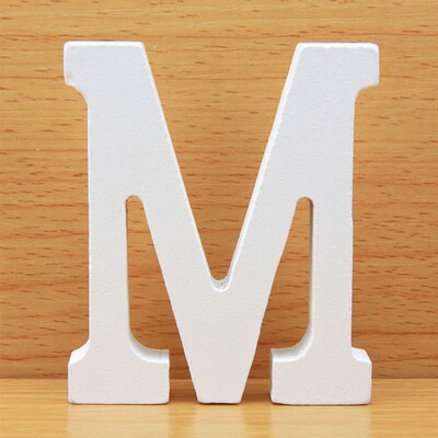 8 CM Letras Decorativas Grandes White Wooden Letters Home De
