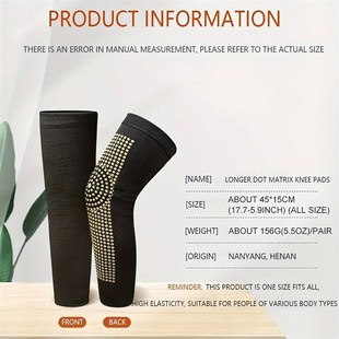 1 Pair Self Heating Support Knee Pads Tourmaline Knee Brace