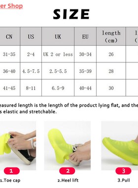 Rain Boots Waterproof Shoe Cover Silicone Unisex Shoes Prote