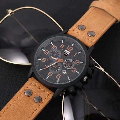 4PCS Set Fashion Mens Sports Bracelet Watches For Men Milita
