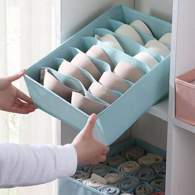 Drawer type underwear storage boxes wardrobe space socks收纳