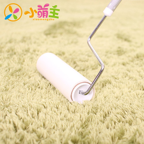 小萌主可伸缩地毯粘毛器可撕式粘尘滚筒去毛刷滚毛器1cm 配9卷纸