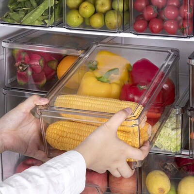 Transparent Airtight Pantry Pasta Box Multigrain Sealed Cans