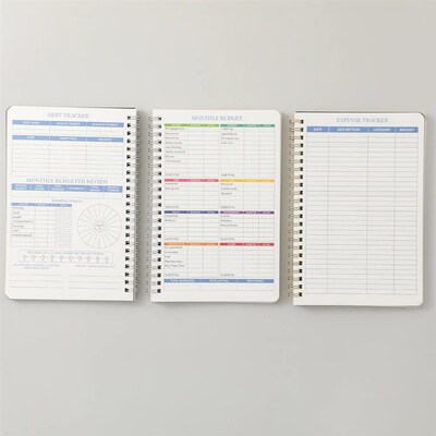 50 sheets Budget Planner Monthly Bill Organizer PVC Hardcove