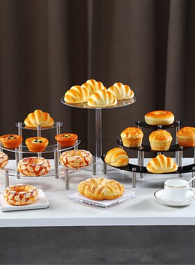 Clear Round Acrylic Cake Stand MultiLayer Dessert Display Ra