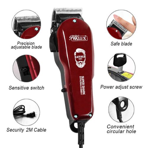 Hair Cutter Machine 10W Powerful Corded Clipper Kit with Adj