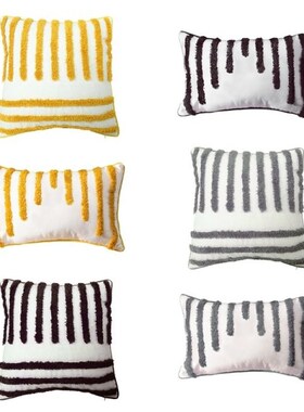 Nordic Modern Style Woven Tufted Throw Pillow Case Tribal Bo