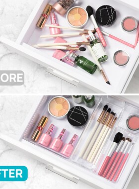 25pcs Plastic storage box set Cubes Drawer Organizer Makeup