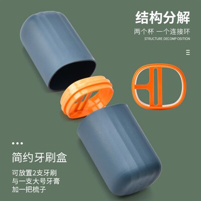 1Pcs Portable Toothbrush Toothpaste Storage Case Holder Box
