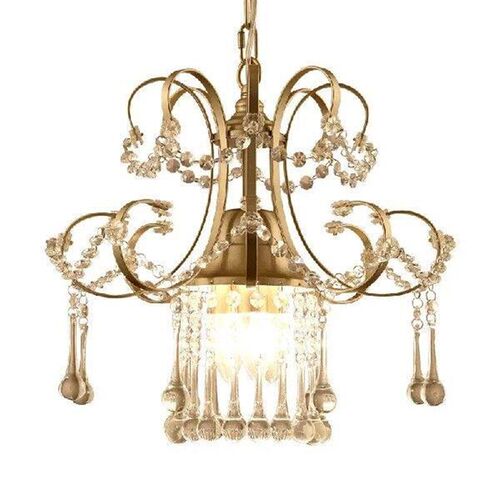 Simple Crystal Chandelier Single Head Bedroom Aisle Balcony
