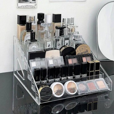 3/5/7 Tiers Eyeshadow Palette Organizer Clear Aryli Display