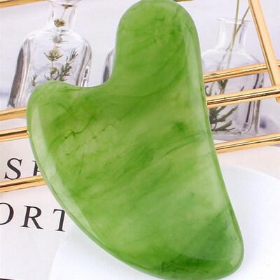 Natural Jade Stone Gua Sha Massage Board Rose Quartz Guasha