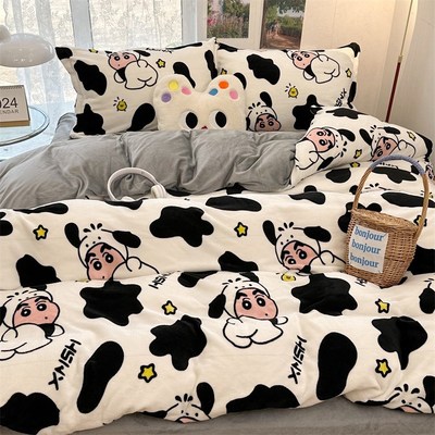 4pc bedsheet set bed sheet quilt blanket duvet cover sets