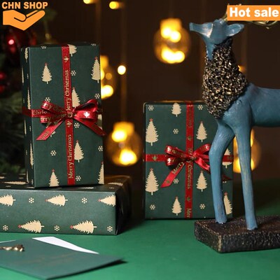 70*100cm Christmas wrapping paper Gift packing paper wrapper