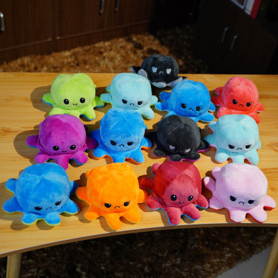 1pcs Reversible Octopus Plushie Fidget toy Flip Plush Toys
