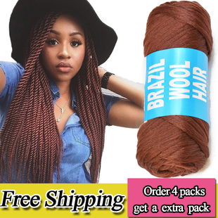 yarn Brazil brazilian hair 黑人假发线脏辫大辫子超轻发丝 wool