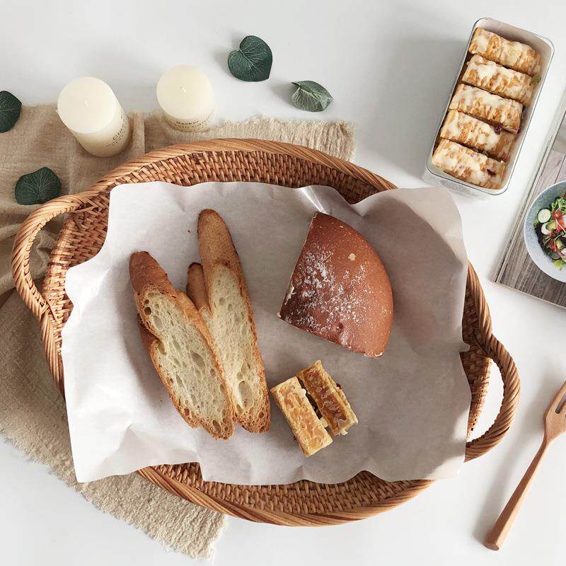 篮越盘南手工纳藤编面TXK包篮桌面手提水果家用编织篮托食品收筐