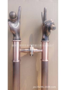 源头厂家不锈钢玻璃门拉手工艺花门把手98898头ok拉8手推拉