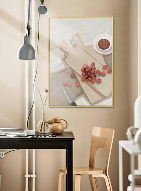北欧小房清餐厅装QB202010画饭新厅餐桌背景墙画现代简饰约水果挂