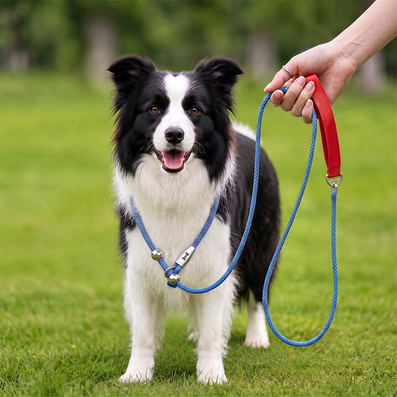 RARU狗狗牵引绳p绳遛狗训小中大型犬宠物项圈防爆冲伸缩边牧金毛