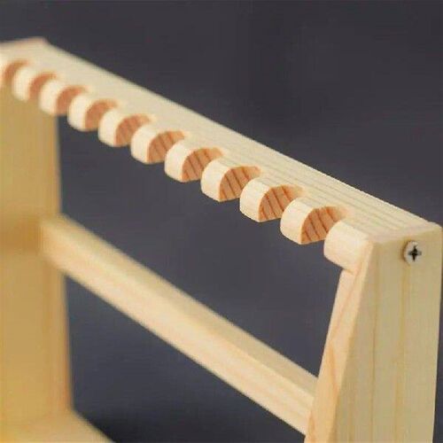 Wooden Cutter Holder Rack Ten-Hole Storage Display Rack