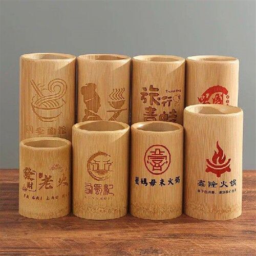 Minimalist Bamboo & Wood Chopstick Rack Restaurant Kitchen