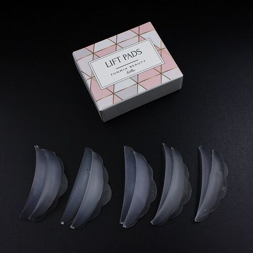 Blue/Clear 5 Pairs Silicone Eyelash Perm Pad Recycling Lashe