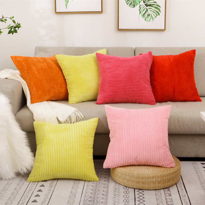 抱枕靠枕纯色沙发靠垫办公室腰枕午睡靠枕条纹绒腰靠抱枕不含芯,居家布艺,靠垫/抱枕,淘宝优惠券,粉丝福利购,淘宝优惠卷