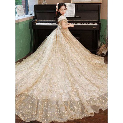 Childrens Princess Dress Spring Girls Evening Dress Show F
