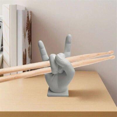 Creative Rock Hand Drum Stick Holder Resin Drumstick Holder