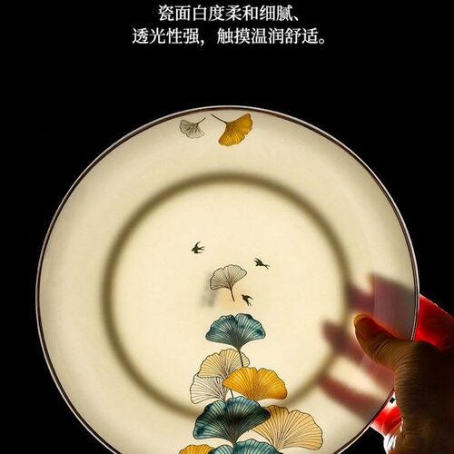 Dinner Plates ceramic steak plate web Porcelain盘 Ware White