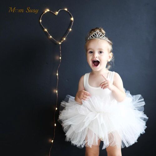 Baby Girl Princess Tutu Dress Sleeveless Infant Toddler Puff