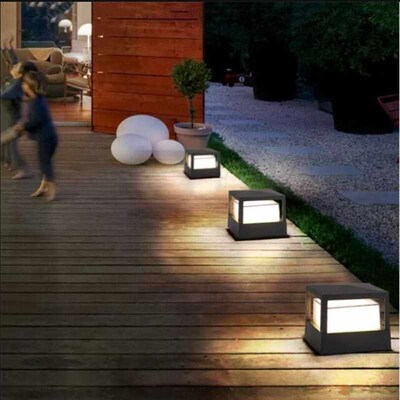 1pcs  10W 12W Outdoor Garden Column Light Waterproof Landsca