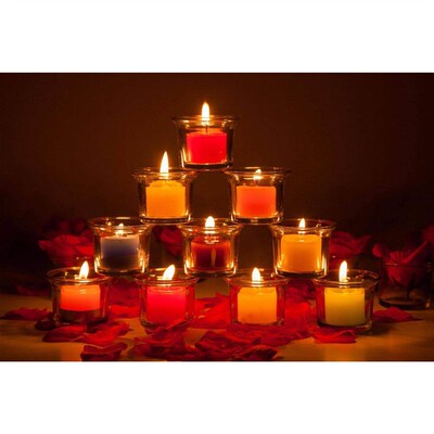 Romantic glass aromathrapy candl proposal birthday candll
