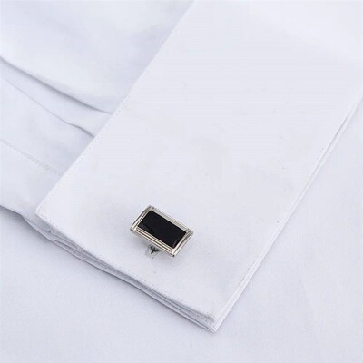 Mens Classic French Cuffs Solid Dress Shirt vered Placket F