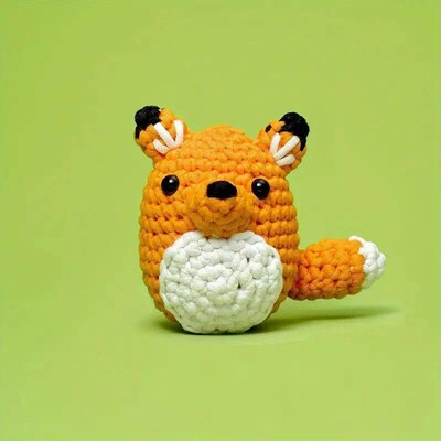 Kids Beginner Crochet Kit Cotton Knitting Yarn Thread Needle