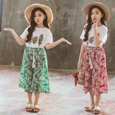 Summer 2021 Baby Girls Clothes Sets Outfits Kids Clothes Sho