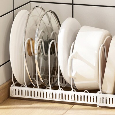 Expandable Pans Organizer Rack, Pots and Pans Cabinet Organi