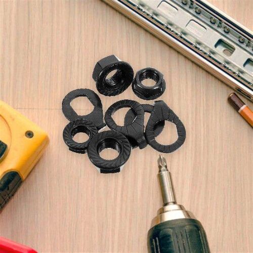 Flange Nuts for Bicycles Wheel Axle Fastening Washers Kit
