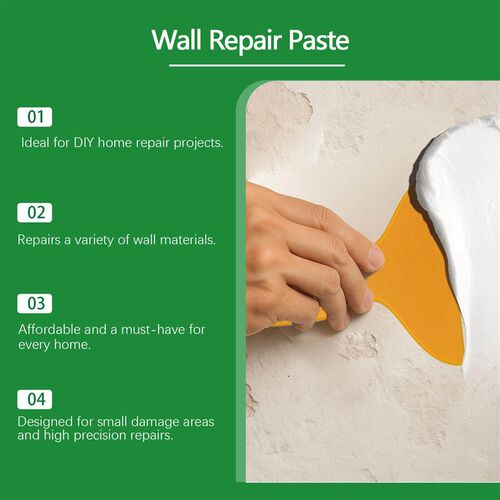 JUE FISH Wall Repair Putty - Quick-Drying DIY Home Repair Es