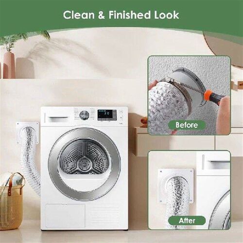 Dryer Vent Wall Plate With Hose(4 Inch 8 Feet),Twist Lock