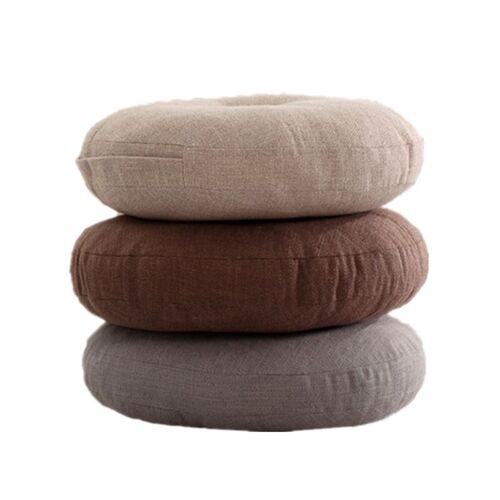 Small pumpkin ice flower velvet sofa round cushion pillow